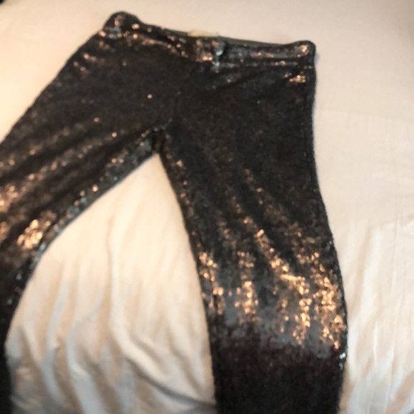Silver sequin pants - Picture 2 of 7